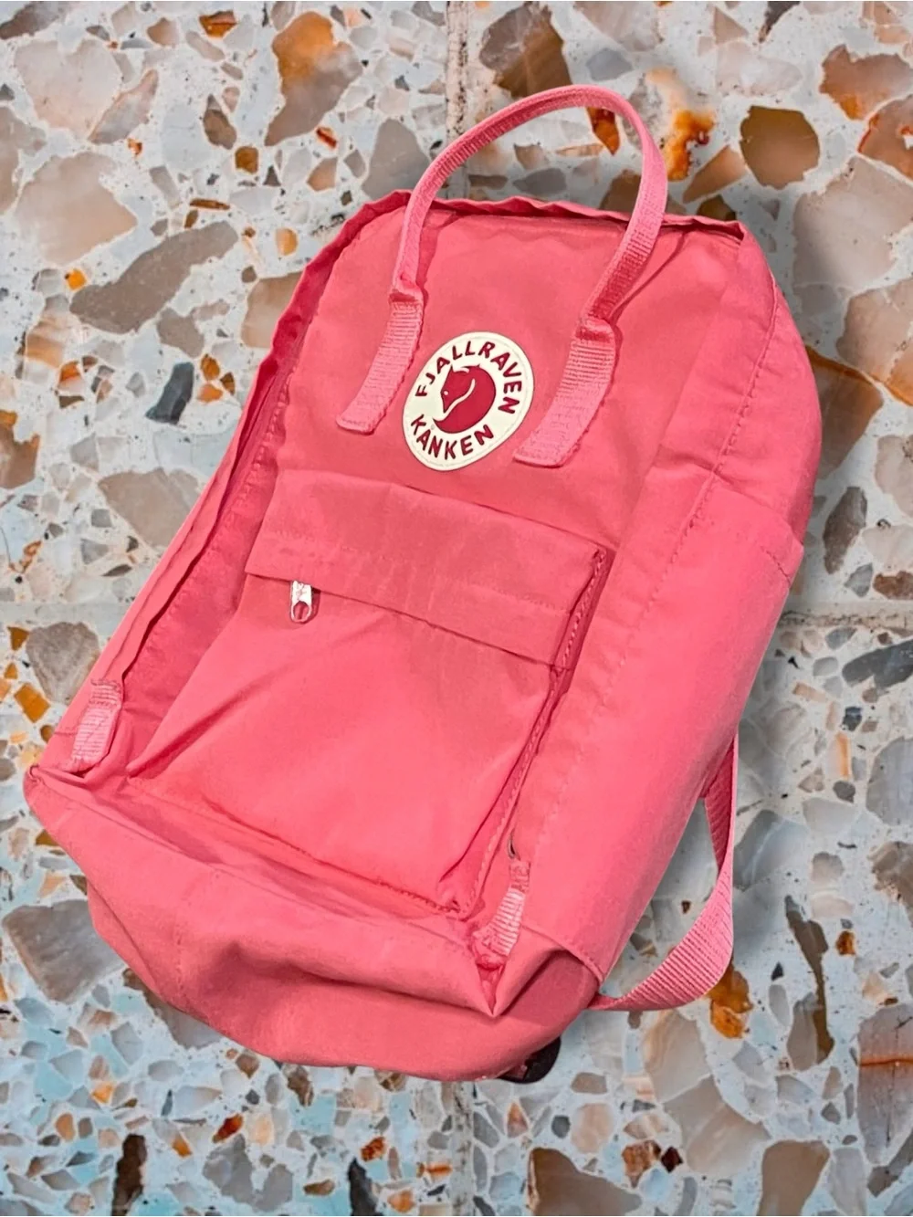 Fjallraven Kanken Classic Backpack in Peach Pink